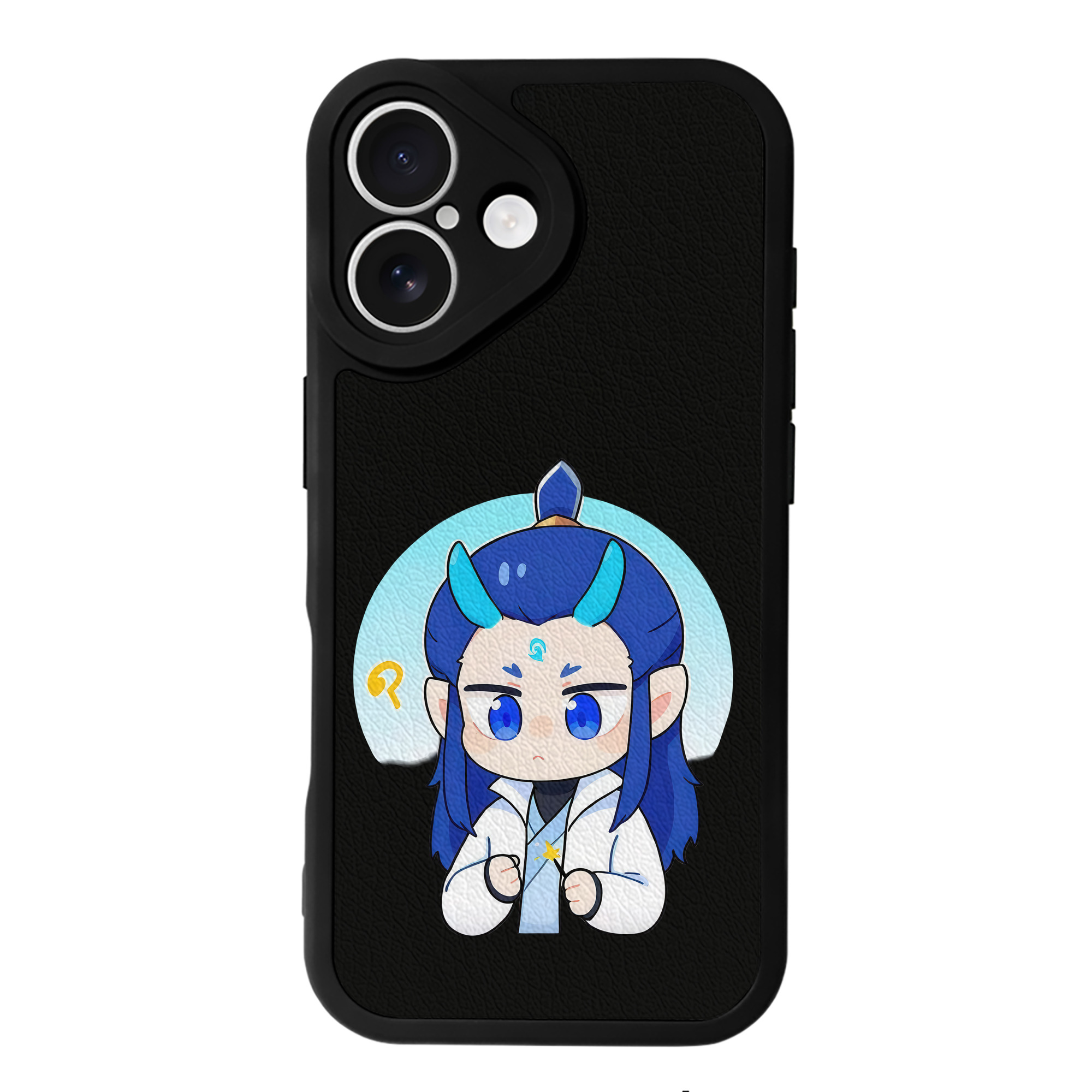 （画像用） Ne Zha 2 ナタ 魔童の大暴れ 【iPhone 16シリーズ対応】シリコンスマホケース（レザー調） 材質：シリコン